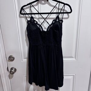 Zanana Black Lace Top